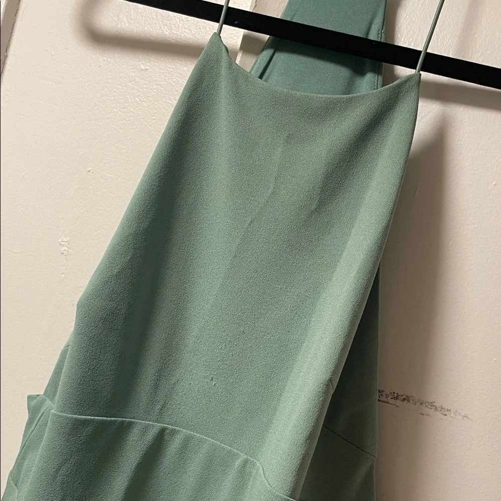 ASOS Sage Green Midi Dress size 8 - Picture 3 of 4